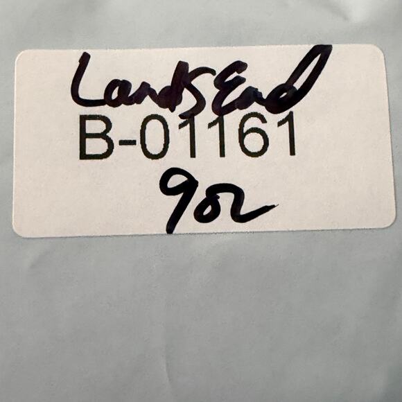 Lands End Top Womens Small 6-8 Faux Wrap Animal Print Rayon Stretch Long Sleeve - Picture 7 of 7